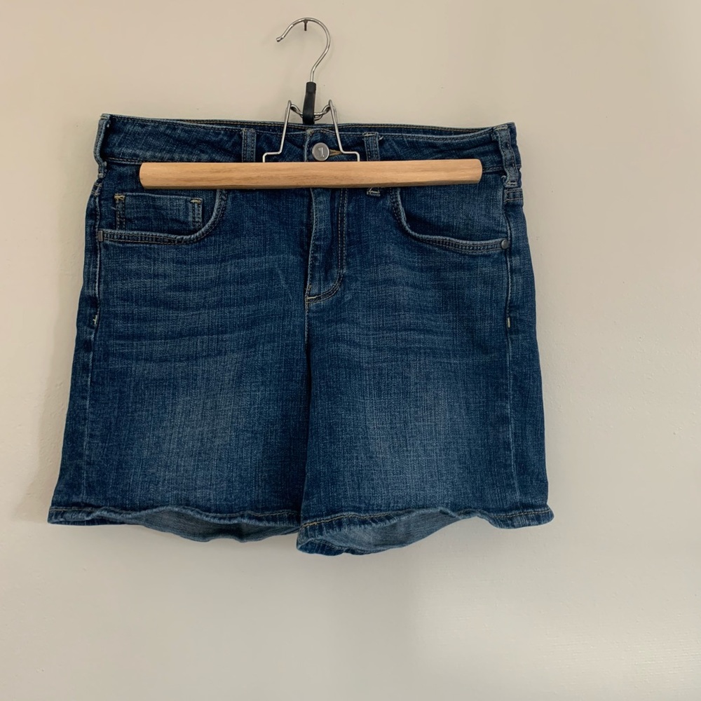 Pilcro and The Letterpress denim shorts.
